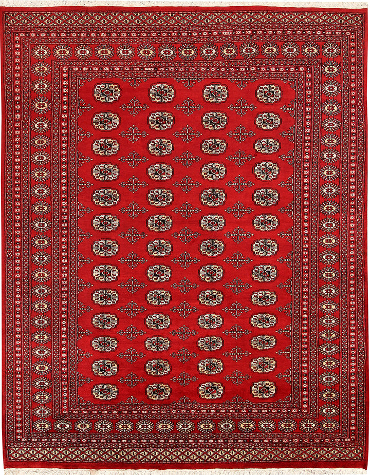 Firebrick Bokhara 6' 6 x 8' 2 - No. 59762 - ALRUG Rug Store