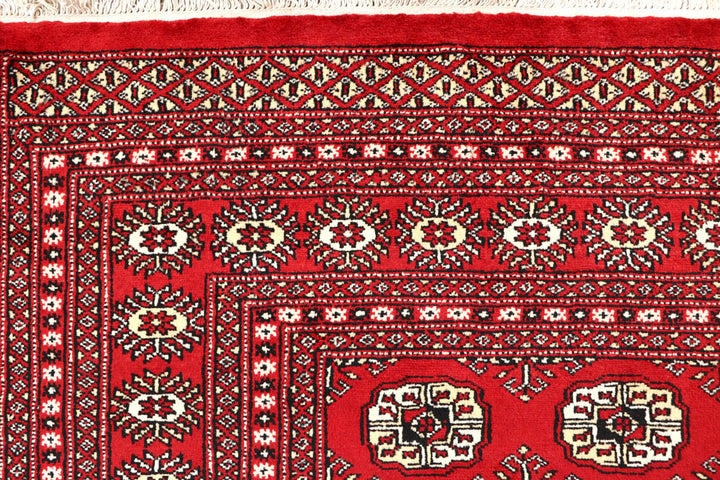 Firebrick Bokhara 6' 5 x 8' 8 - No. 59763 - ALRUG Rug Store