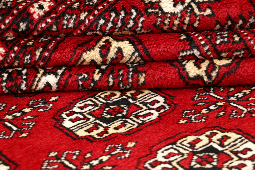 Firebrick Bokhara 6' 5 x 8' 8 - No. 59763 - ALRUG Rug Store