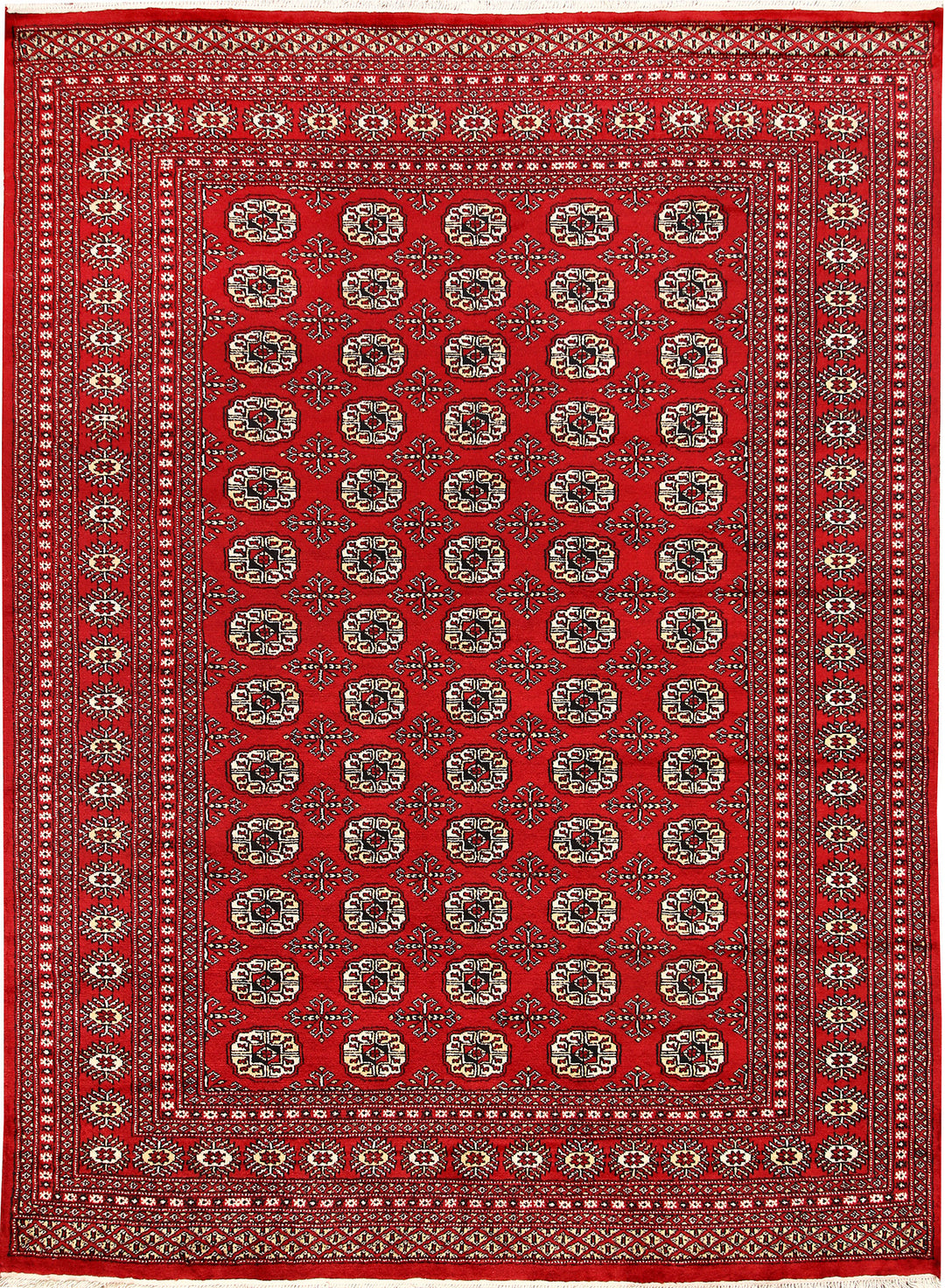 Firebrick Bokhara 6' 5 x 8' 8 - No. 59763 - ALRUG Rug Store