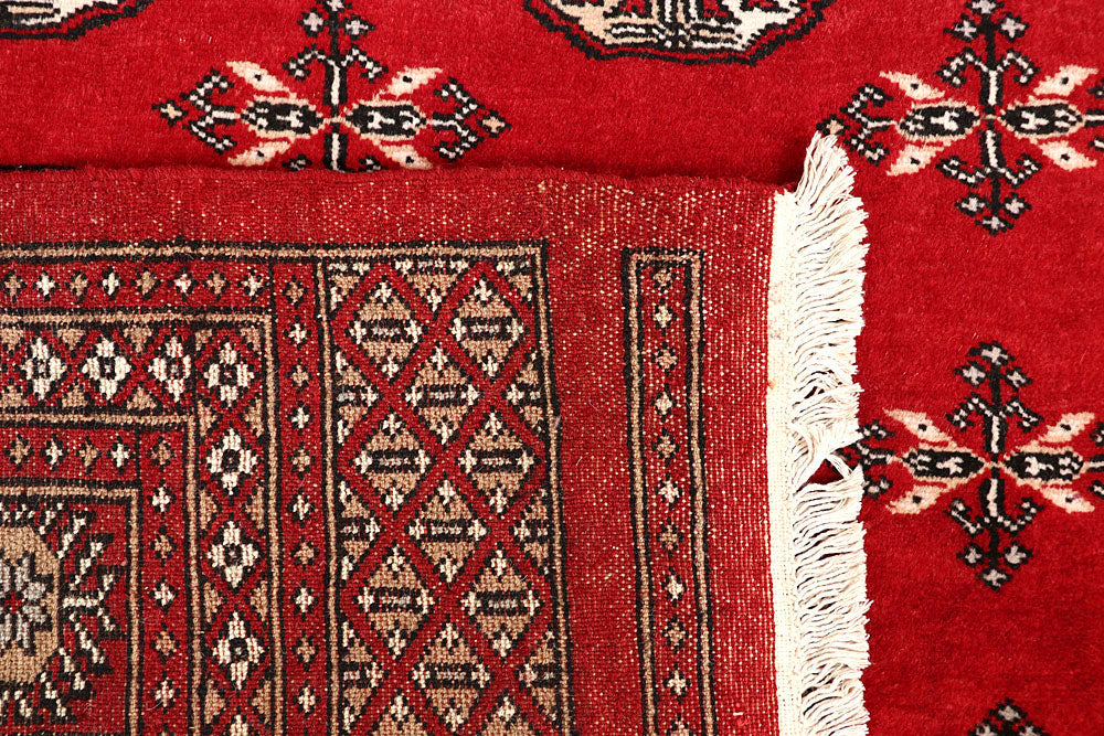 Firebrick Bokhara 6' 7 x 8' 2 - No. 59764 - ALRUG Rug Store