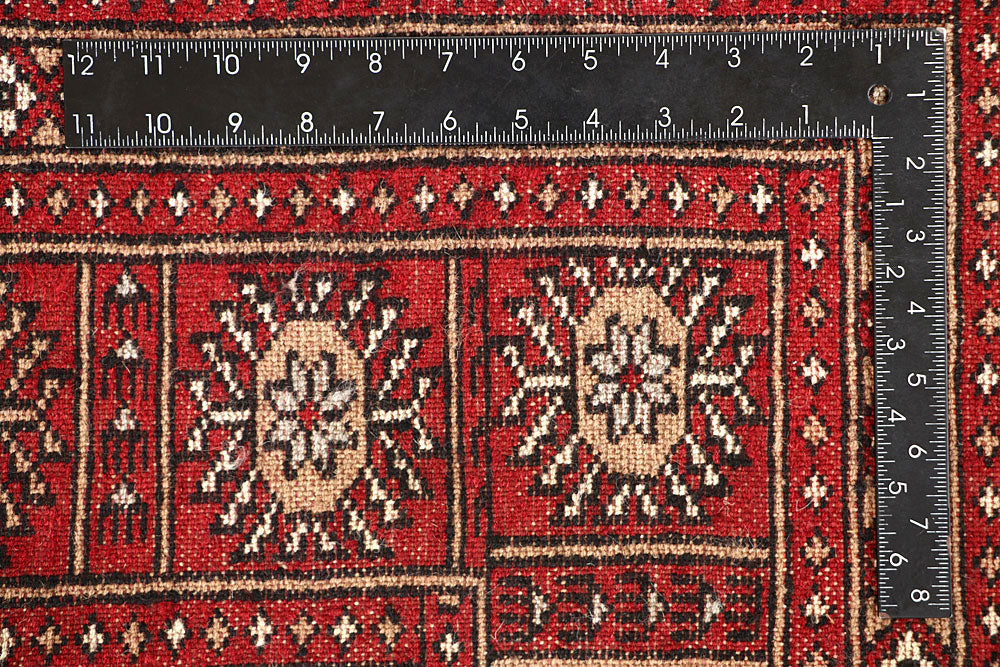 Firebrick Bokhara 6' 7 x 8' 2 - No. 59764 - ALRUG Rug Store