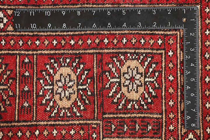 Firebrick Bokhara 6' 7 x 8' 2 - No. 59764 - ALRUG Rug Store