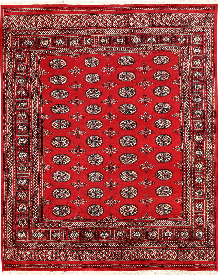 Firebrick Bokhara 6' 7 x 8' 2 - No. 59764 - ALRUG Rug Store