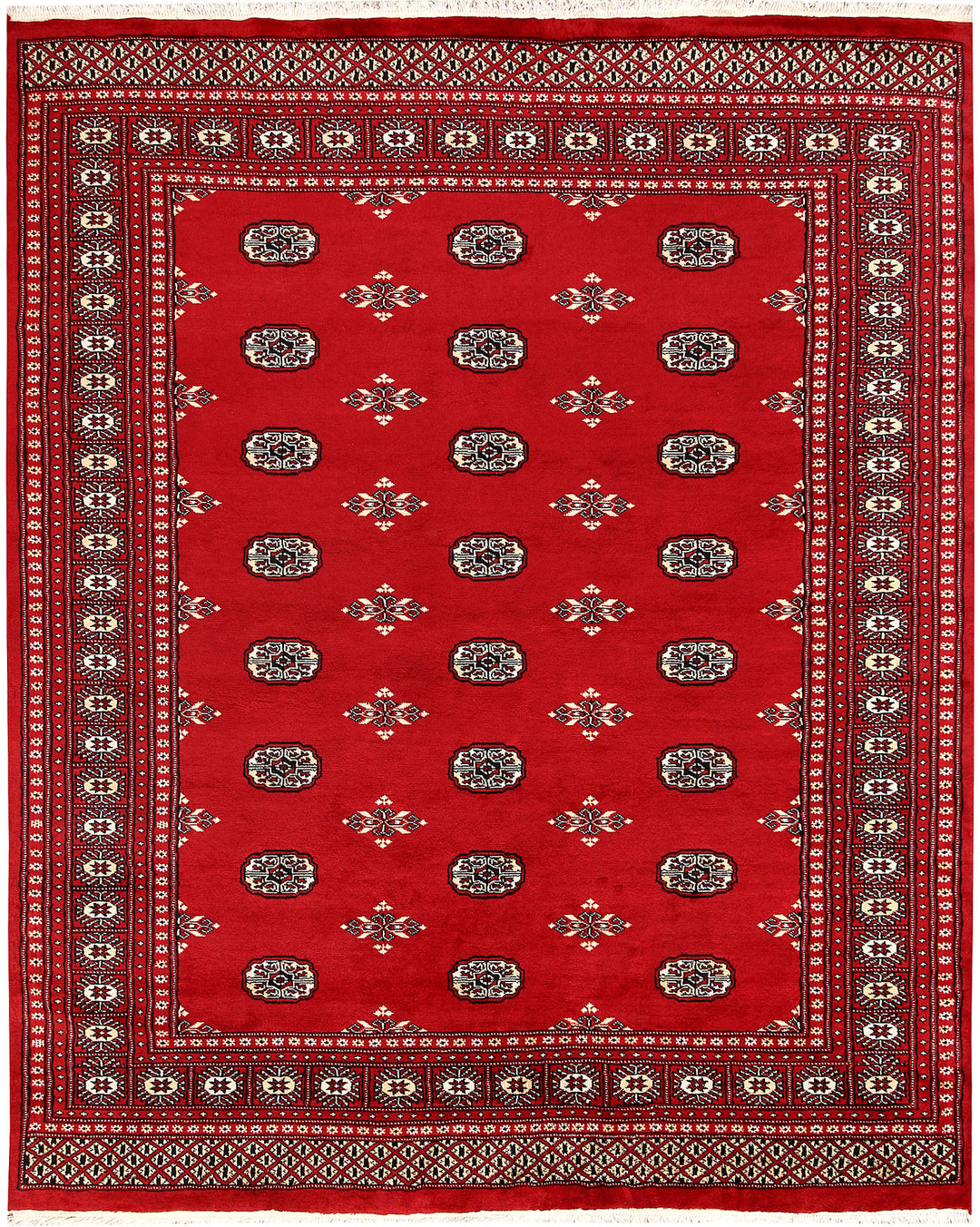 Firebrick Bokhara 6' 8 x 8' 4 - No. 59765 - ALRUG Rug Store