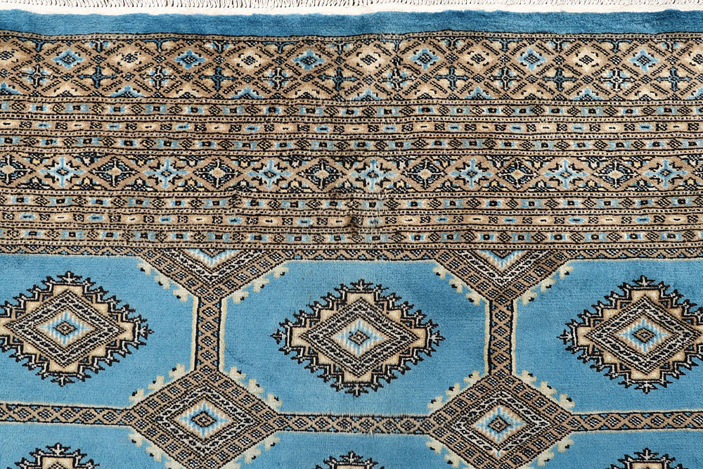 Sky Blue Jaldar 6' 7 x 8' 3 - No. 59770 - ALRUG Rug Store