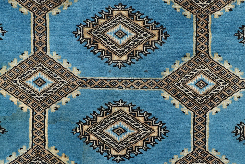 Sky Blue Jaldar 6' 7 x 8' 3 - No. 59770 - ALRUG Rug Store