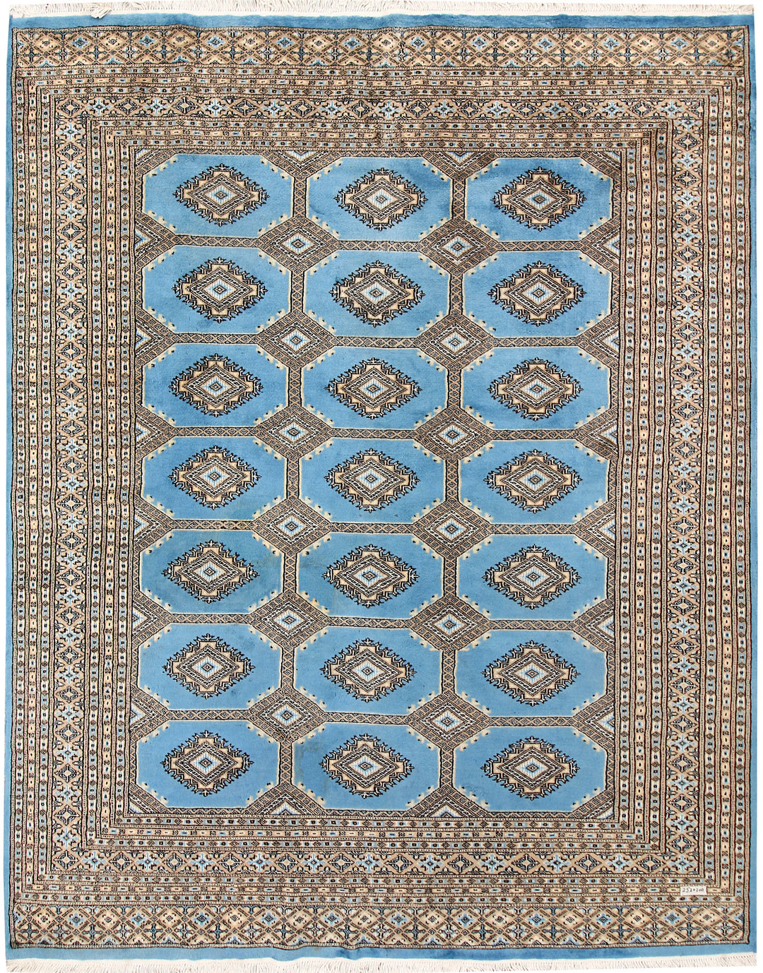 Sky Blue Jaldar 6' 7 x 8' 3 - No. 59770 - ALRUG Rug Store