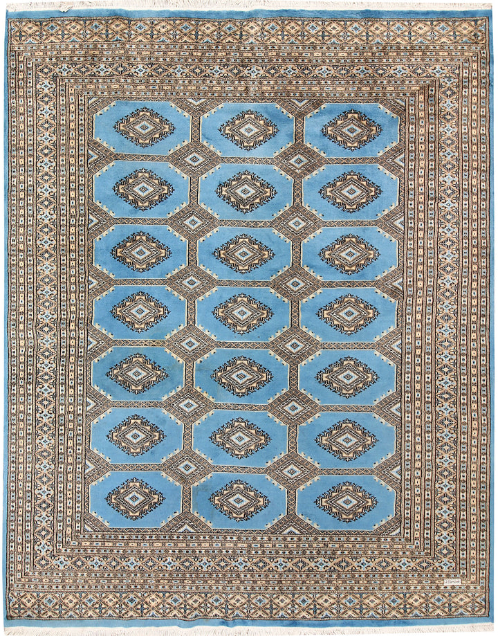 Sky Blue Jaldar 6'  7" x 8'  3" - No. QA51305