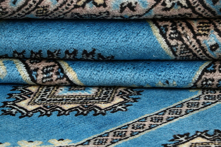 Sky Blue Jaldar 6' 8 x 8' 8 - No. 59771 - ALRUG Rug Store