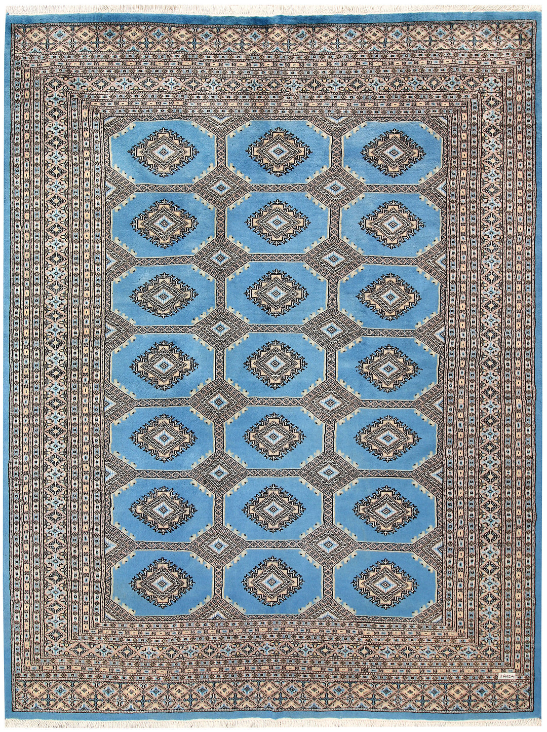 Sky Blue Jaldar 6' 8 x 8' 8 - No. 59771 - ALRUG Rug Store