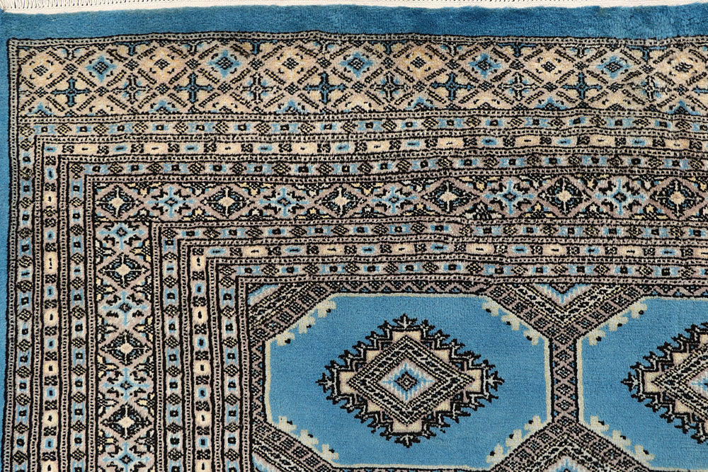 Sky Blue Jaldar 6' 7 x 8' 6 - No. 59772 - ALRUG Rug Store