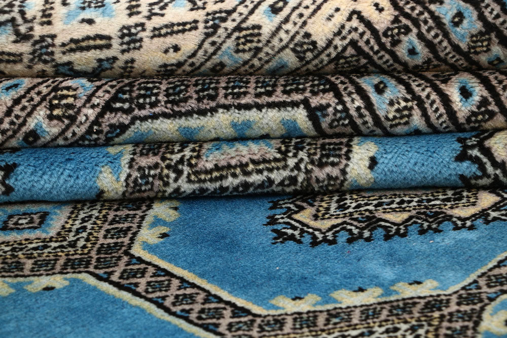 Sky Blue Jaldar 6' 7 x 8' 6 - No. 59772 - ALRUG Rug Store