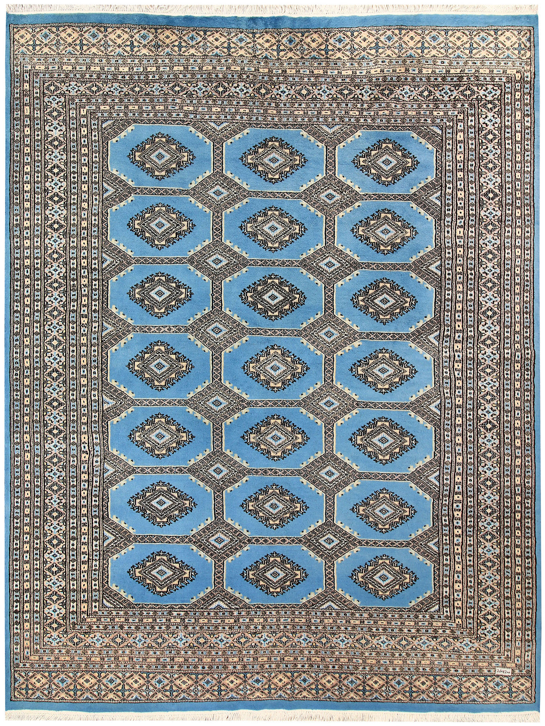 Sky Blue Jaldar 6' 7 x 8' 6 - No. 59772 - ALRUG Rug Store
