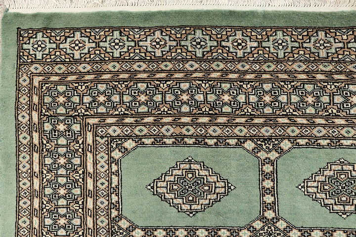 Dark Sea Green Jaldar 6' 6 x 7' 7 - No. 59776 - ALRUG Rug Store