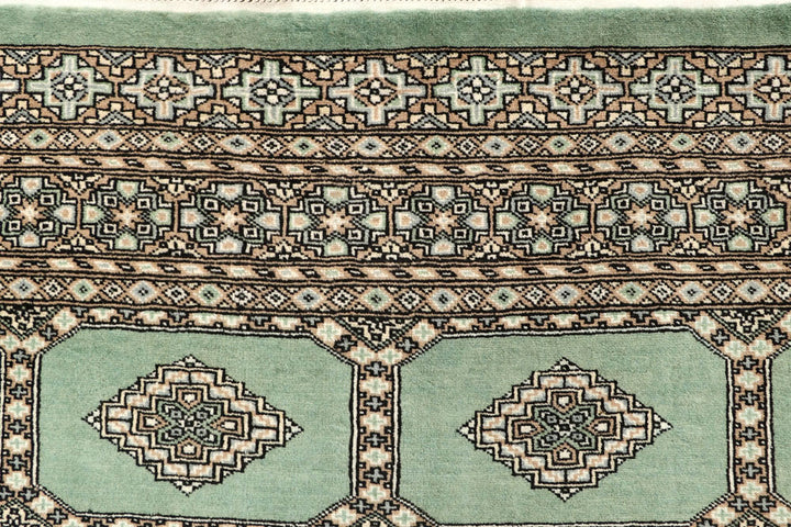Dark Sea Green Jaldar 6' 6 x 7' 7 - No. 59776 - ALRUG Rug Store
