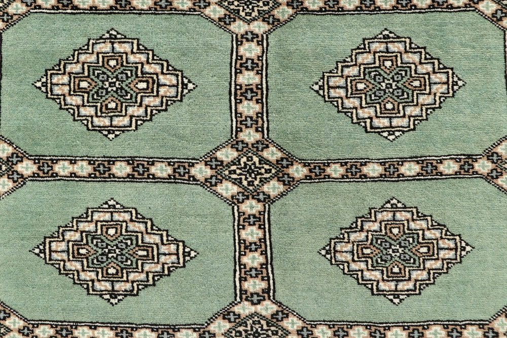 Dark Sea Green Jaldar 6' 6 x 7' 7 - No. 59776 - ALRUG Rug Store