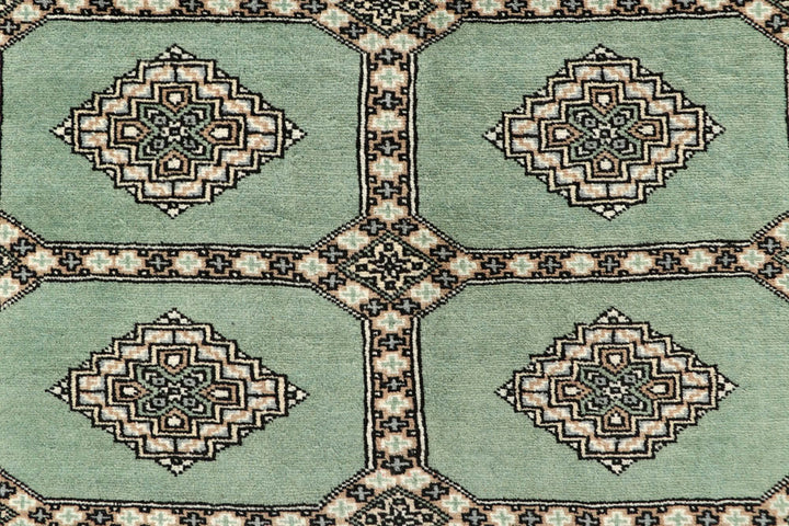 Dark Sea Green Jaldar 6' 6 x 7' 7 - No. 59776 - ALRUG Rug Store