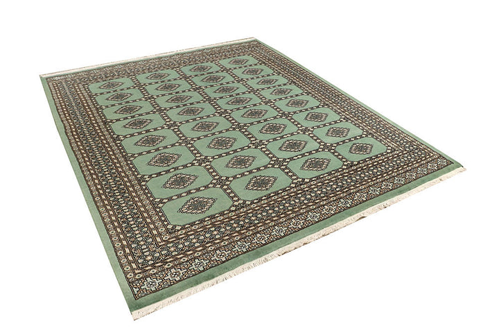 Dark Sea Green Jaldar 6' 6 x 7' 7 - No. 59776 - ALRUG Rug Store
