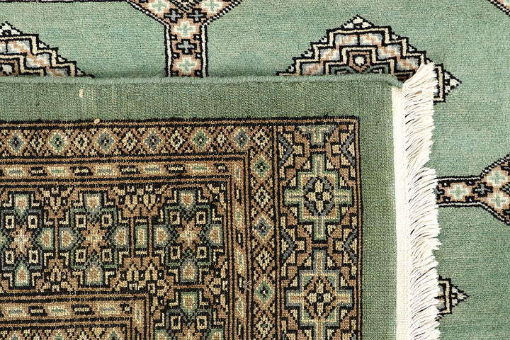 Dark Sea Green Jaldar 6' 6 x 7' 7 - No. 59776 - ALRUG Rug Store