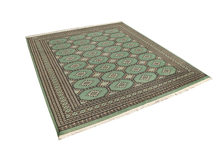 Dark Sea Green Jaldar 6' 8 x 7' 7 - No. 59777 - ALRUG Rug Store