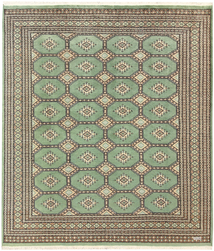 Dark Sea Green Jaldar 6' 8 x 7' 7 - No. 59777 - ALRUG Rug Store