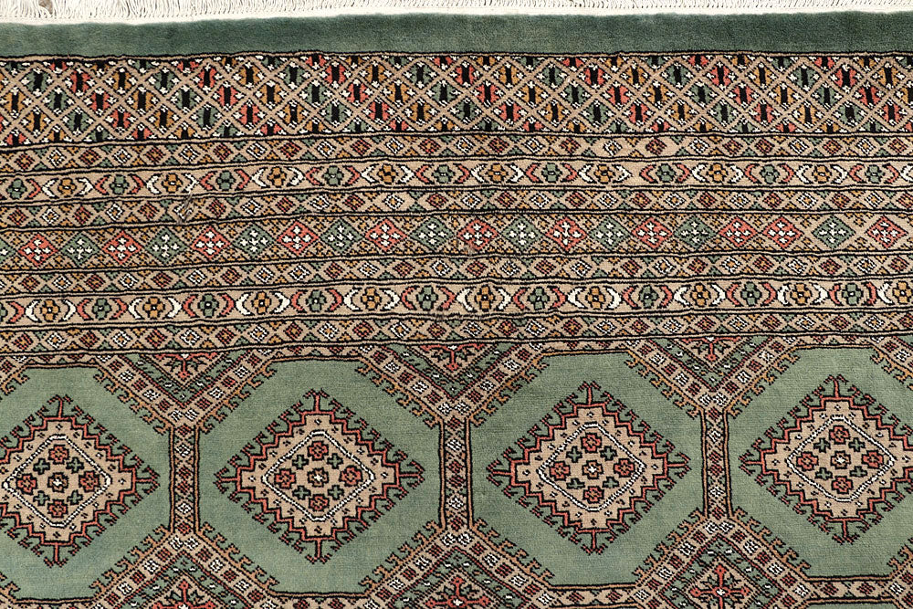 Dark Sea Green Jaldar 6' 7 x 8' 5 - No. 59780 - ALRUG Rug Store