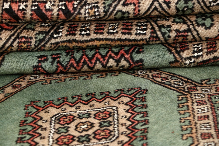 Dark Sea Green Jaldar 6' 7 x 8' 5 - No. 59780 - ALRUG Rug Store