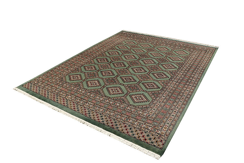 Dark Sea Green Jaldar 6' 7 x 8' 5 - No. 59780 - ALRUG Rug Store
