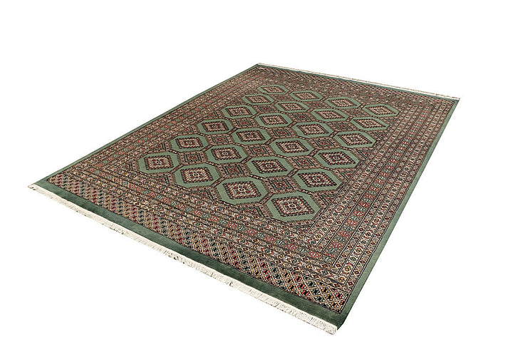 Dark Sea Green Jaldar 6' 7 x 8' 5 - No. 59780 - ALRUG Rug Store