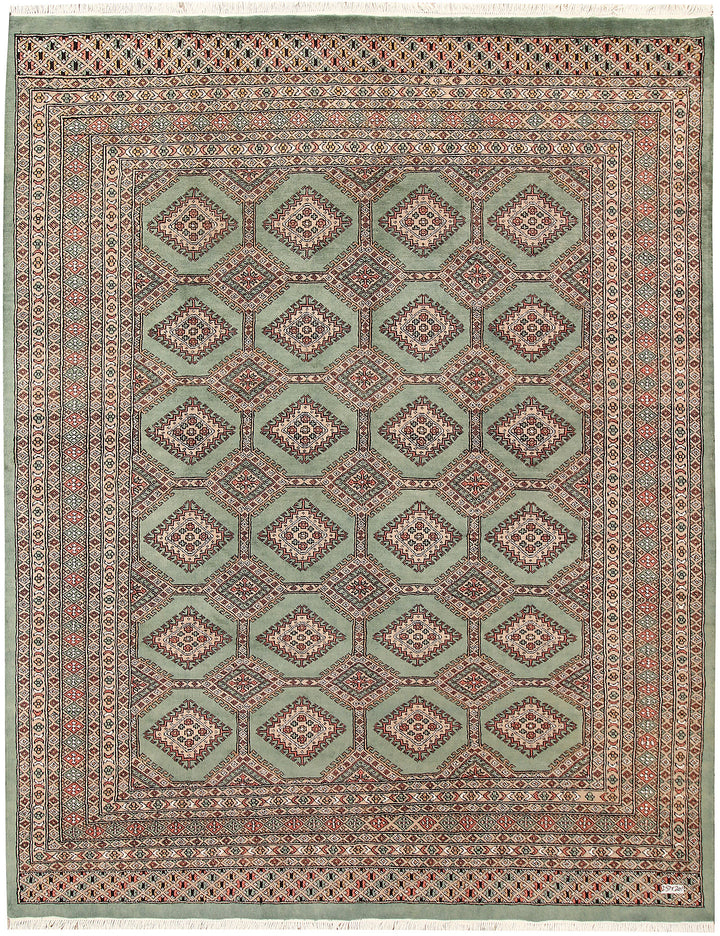 Dark Sea Green Jaldar 6' 7 x 8' 5 - No. 59780 - ALRUG Rug Store