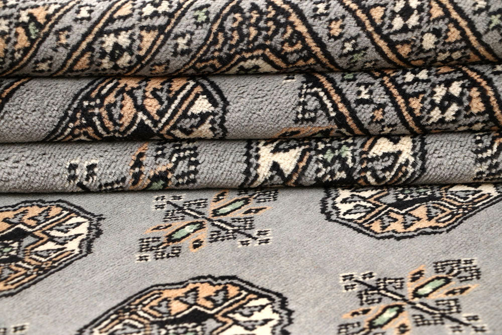 Dark Grey Bokhara 6' 7 x 8' 4 - No. 59788 - ALRUG Rug Store