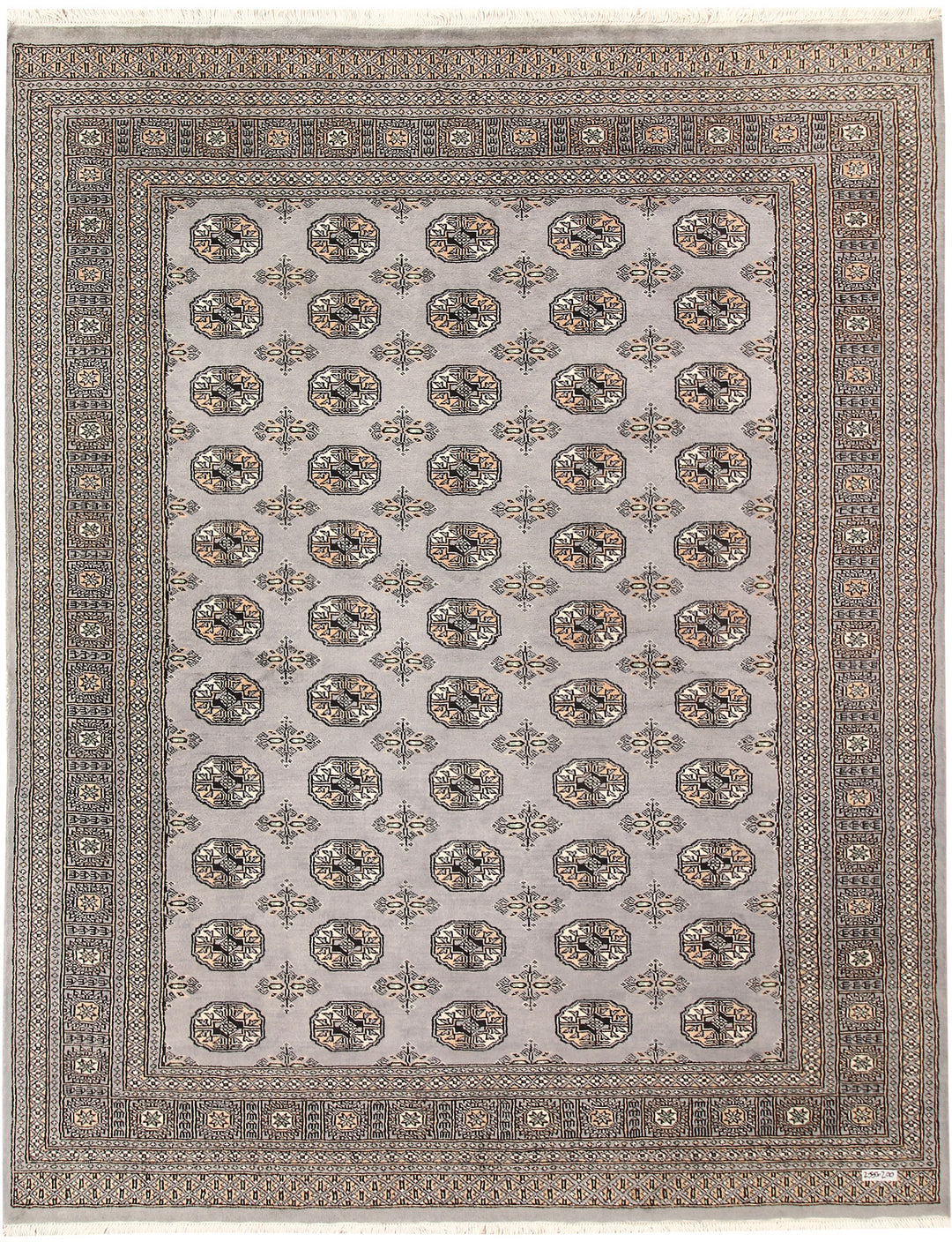 Dark Grey Bokhara 6' 7 x 8' 4 - No. 59788 - ALRUG Rug Store