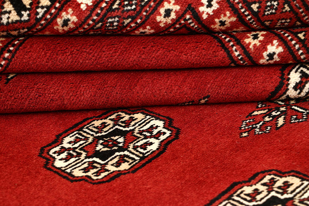 Red Bokhara 6' 8 x 8' 3 - No. 59792 - ALRUG Rug Store