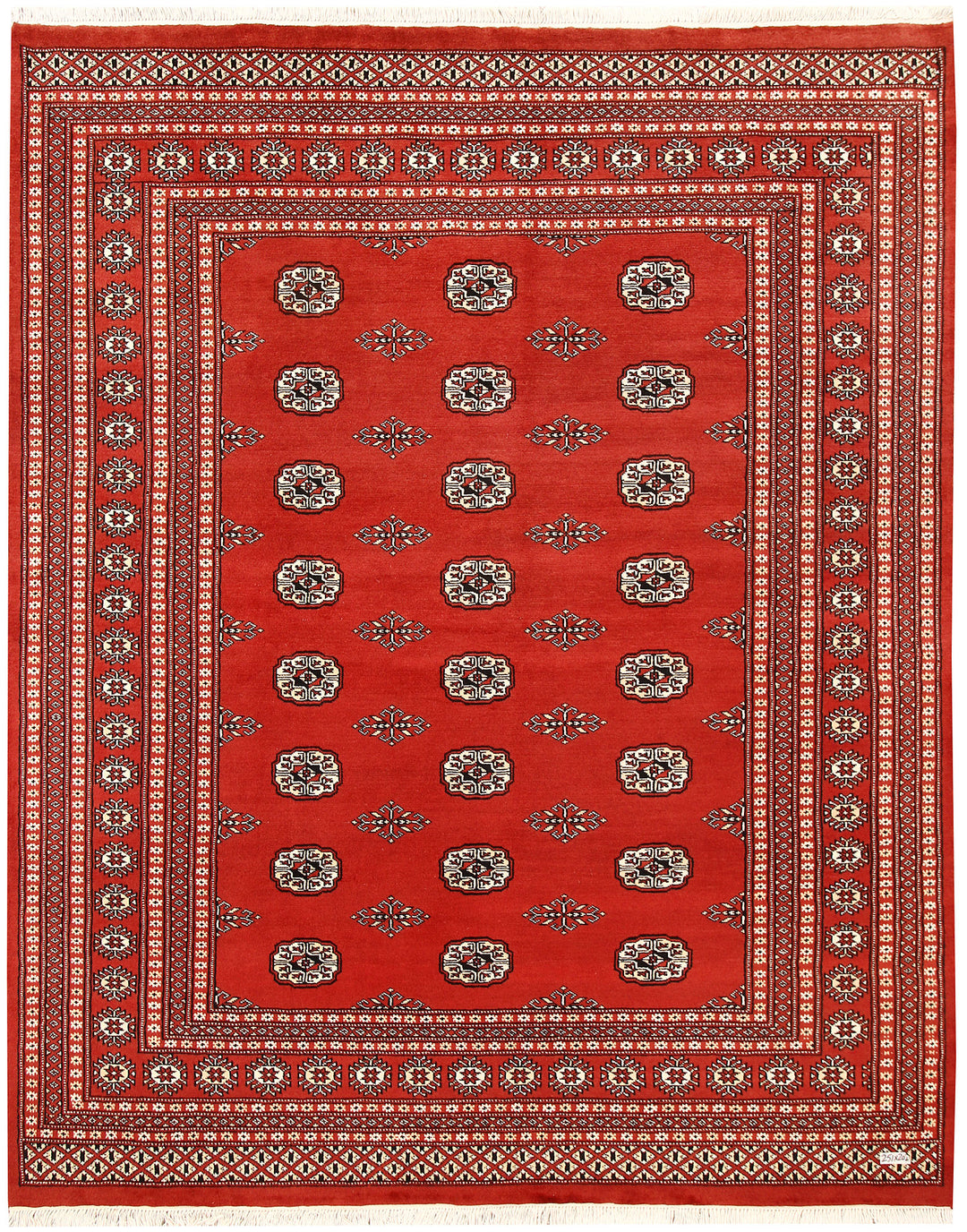 Red Bokhara 6' 8 x 8' 3 - No. 59792 - ALRUG Rug Store