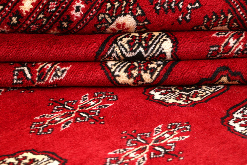 Firebrick Bokhara 9' 1 x 12' 4 - No. 59803 - ALRUG Rug Store