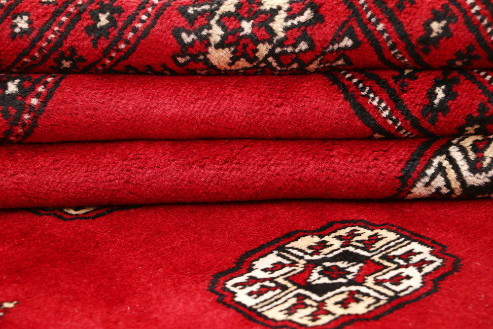 Red Bokhara 8' 11 x 12' 3 - No. 59805 - ALRUG Rug Store