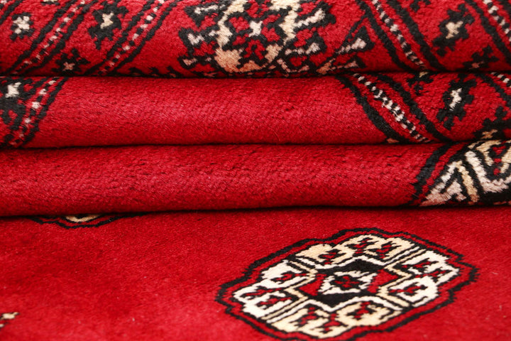 Red Bokhara 8' 11 x 12' 3 - No. 59805 - ALRUG Rug Store