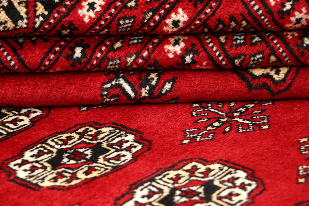 Red Bokhara 9'  1" x 12'  1" - No. QA48873