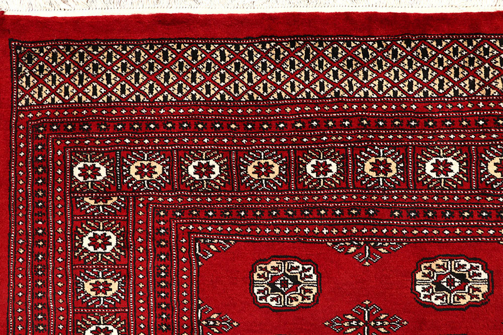 Red Bokhara 8' 10 x 11' 5 - No. 59807 - ALRUG Rug Store