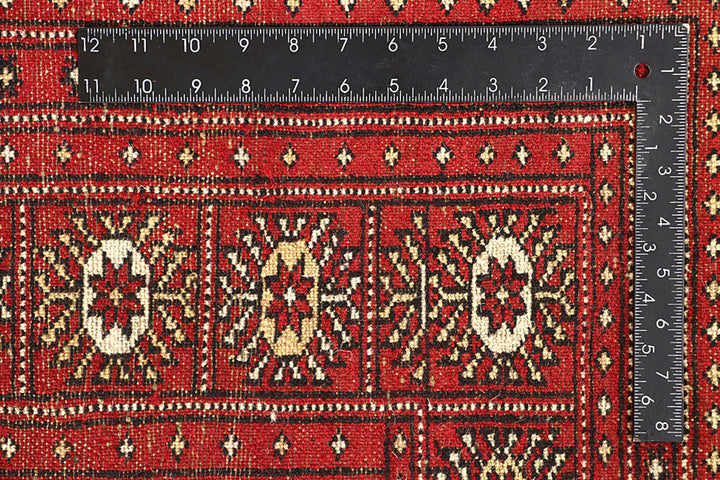 Red Bokhara 9' 3 x 12' 6 - No. 59808 - ALRUG Rug Store