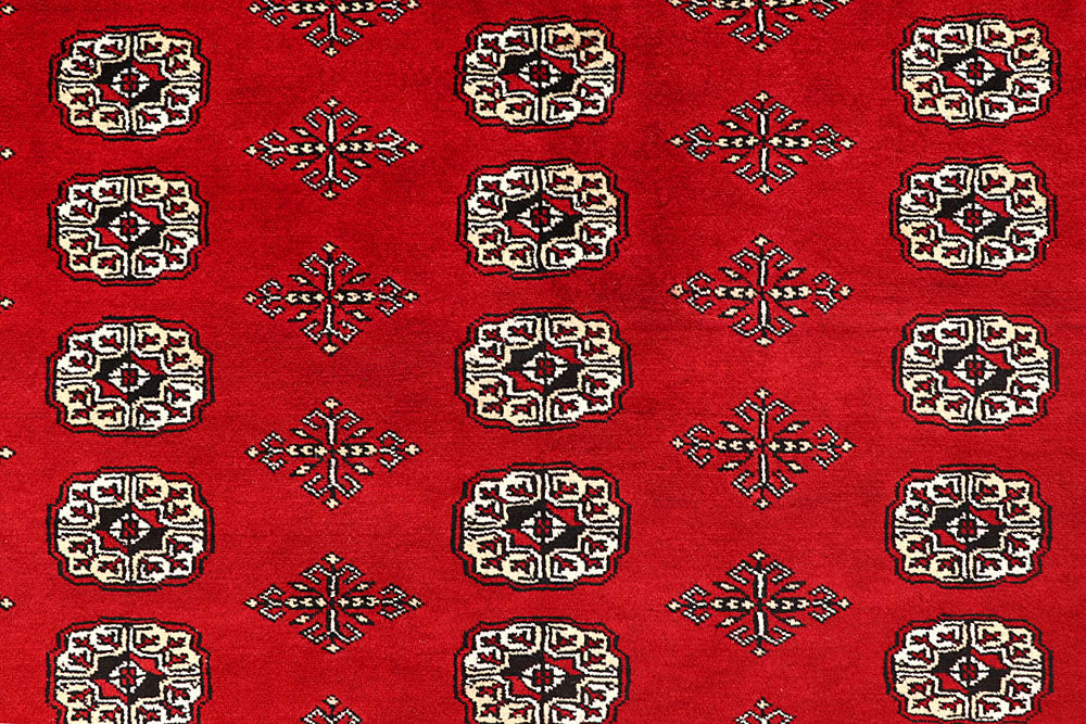 Red Bokhara 9' 3 x 12' 4 - No. 59818 - ALRUG Rug Store
