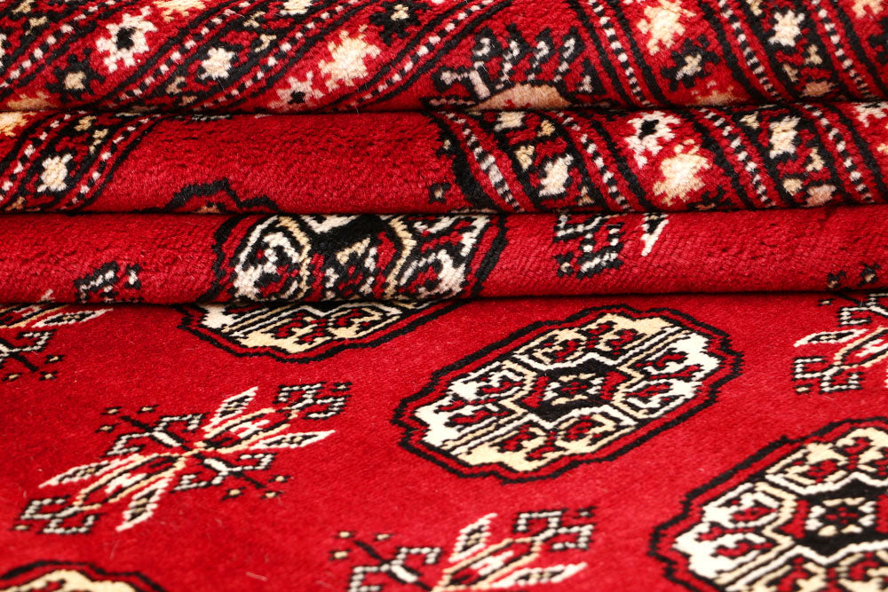 Red Bokhara 9' 1 x 12' 6 - No. 59829 - ALRUG Rug Store