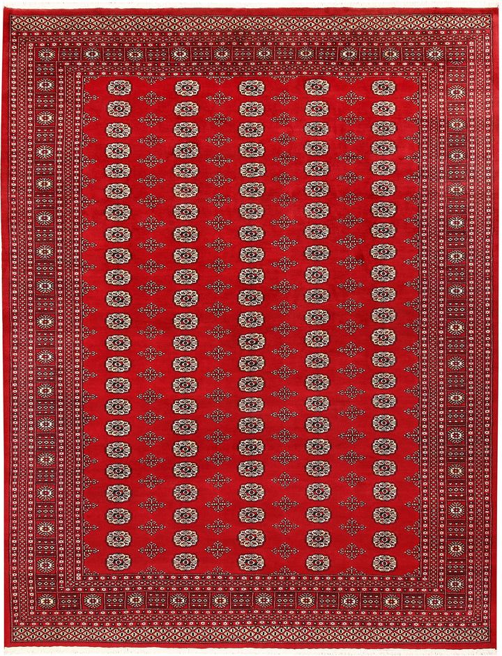Red Bokhara 9' 2 x 11' 11 - No. 59832 - ALRUG Rug Store