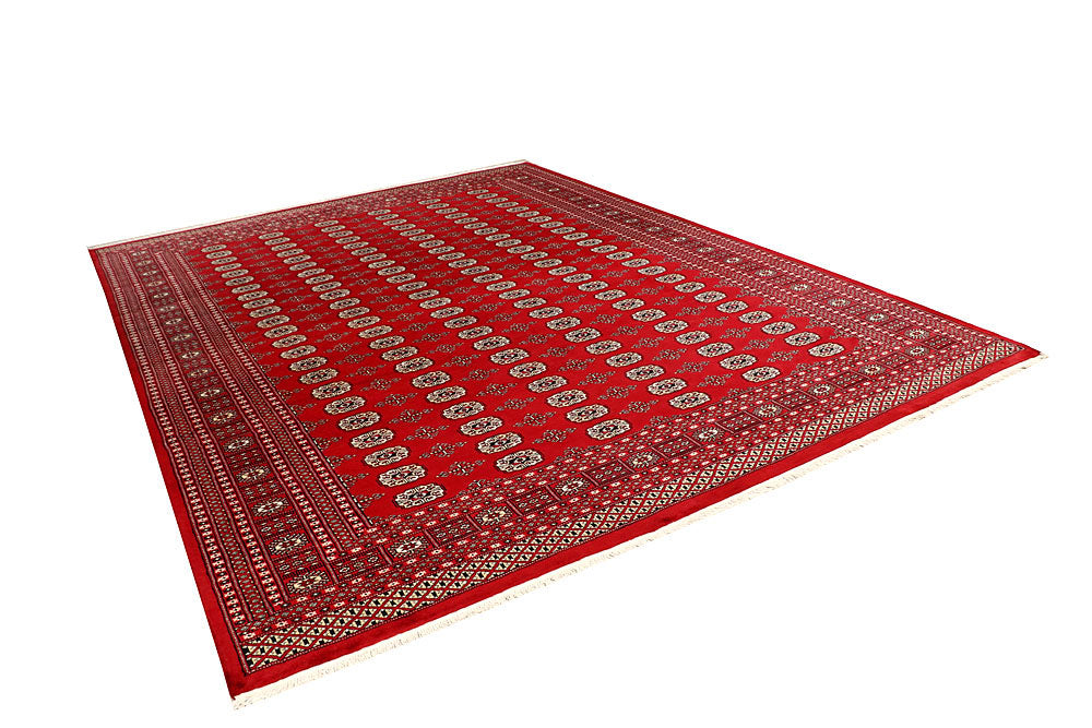 Firebrick Bokhara 9' 1 x 12' 3 - No. 59834 - ALRUG Rug Store