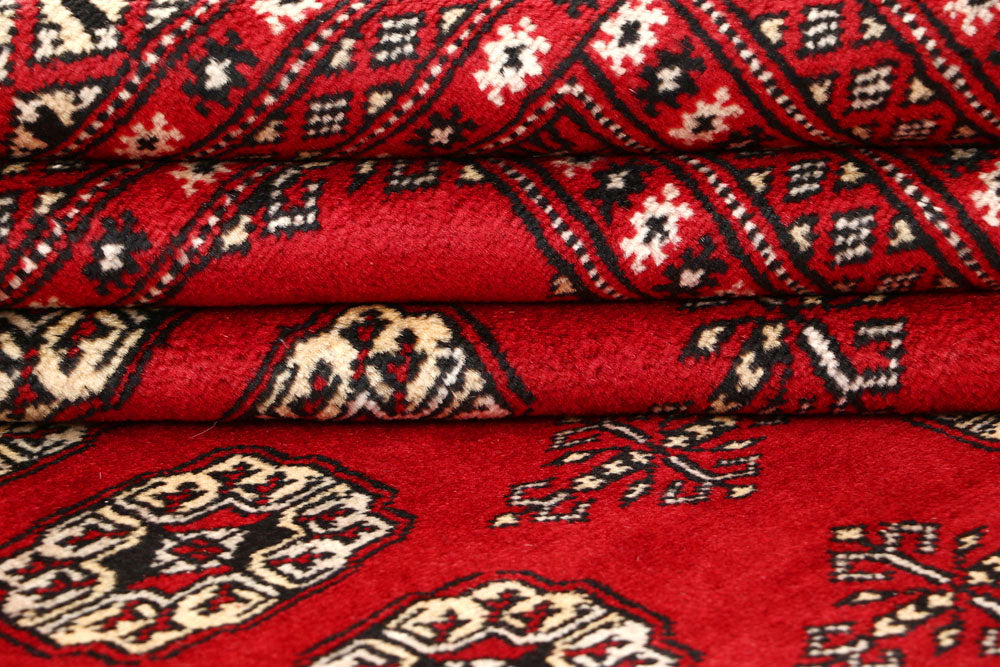 Firebrick Bokhara 9' x 12' - No. 59847 - ALRUG Rug Store