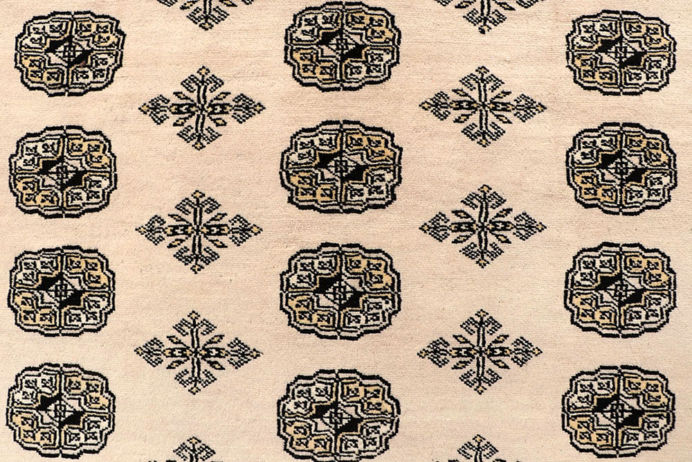 Blanched Almond Bokhara 9' 2 x 12' - No. 59853 - ALRUG Rug Store