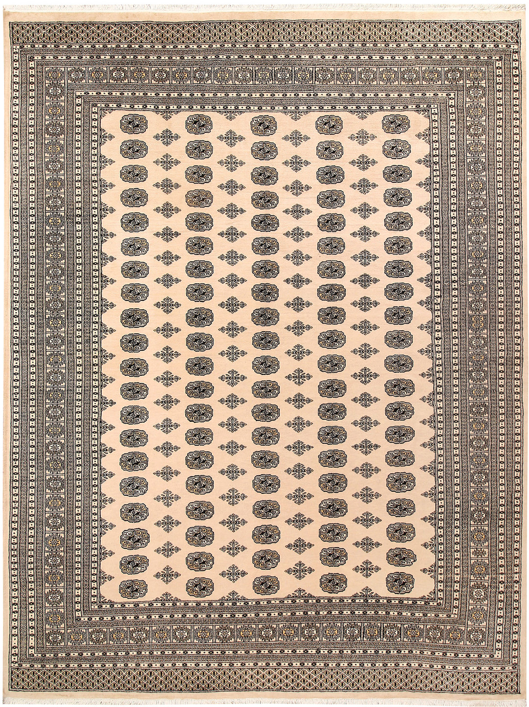 Blanched Almond Bokhara 9' 2 x 12' - No. 59854 - ALRUG Rug Store