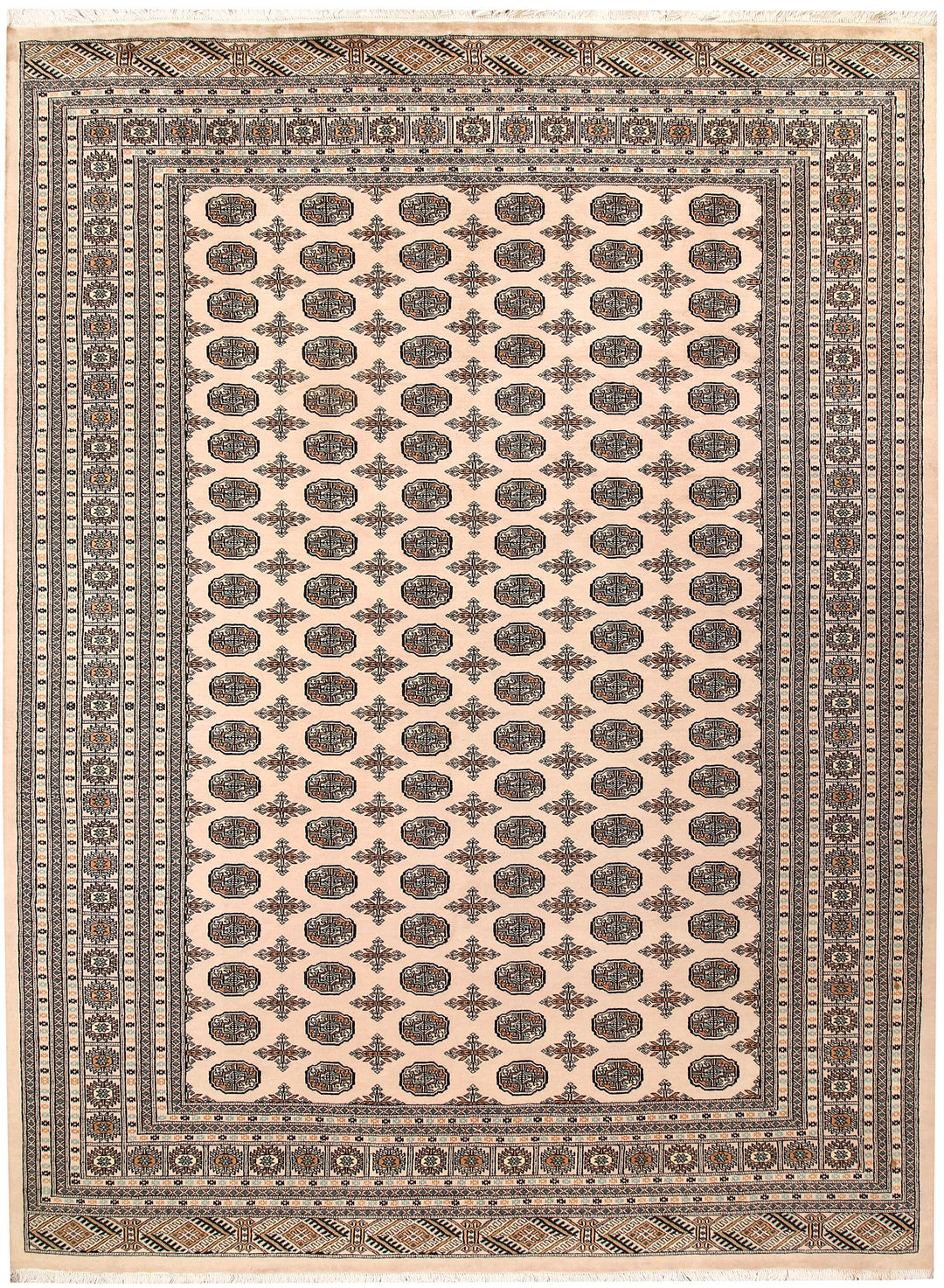 Blanched Almond Bokhara 9' x 12' 3 - No. 59856 - ALRUG Rug Store