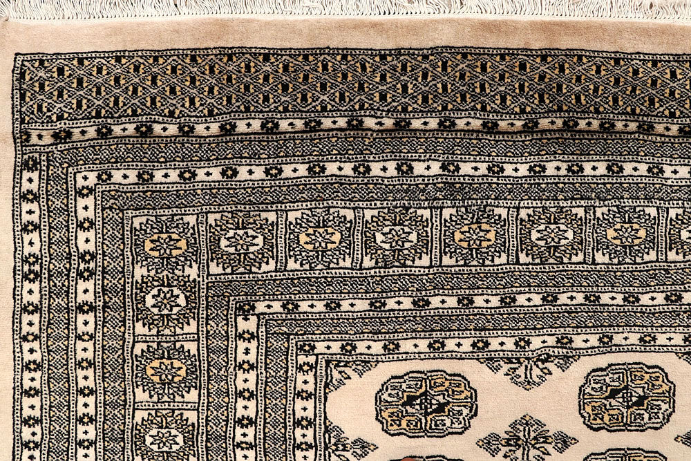 Blanched Almond Bokhara 9' 1 x 12' 7 - No. 59857 - ALRUG Rug Store